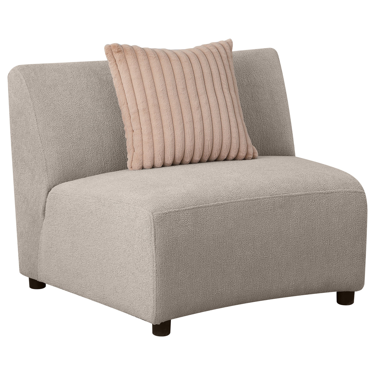 Orleans Furniture - Coaster - Fayette Upholstered Armless Chair Greige - 504924