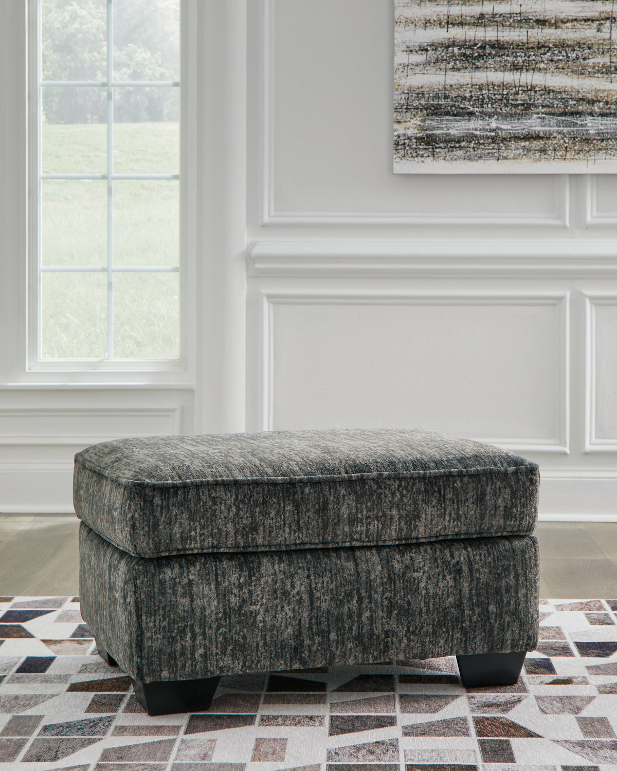 Orleans Furniture - Ashley Furniture - Lonoke Living Room - Ottoman / Gunmetal - 5050414