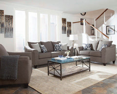 Orleans Furniture - Coaster - Salizar 3-piece Upholstered Flared Arm Sofa Set Grey - 506021-S3