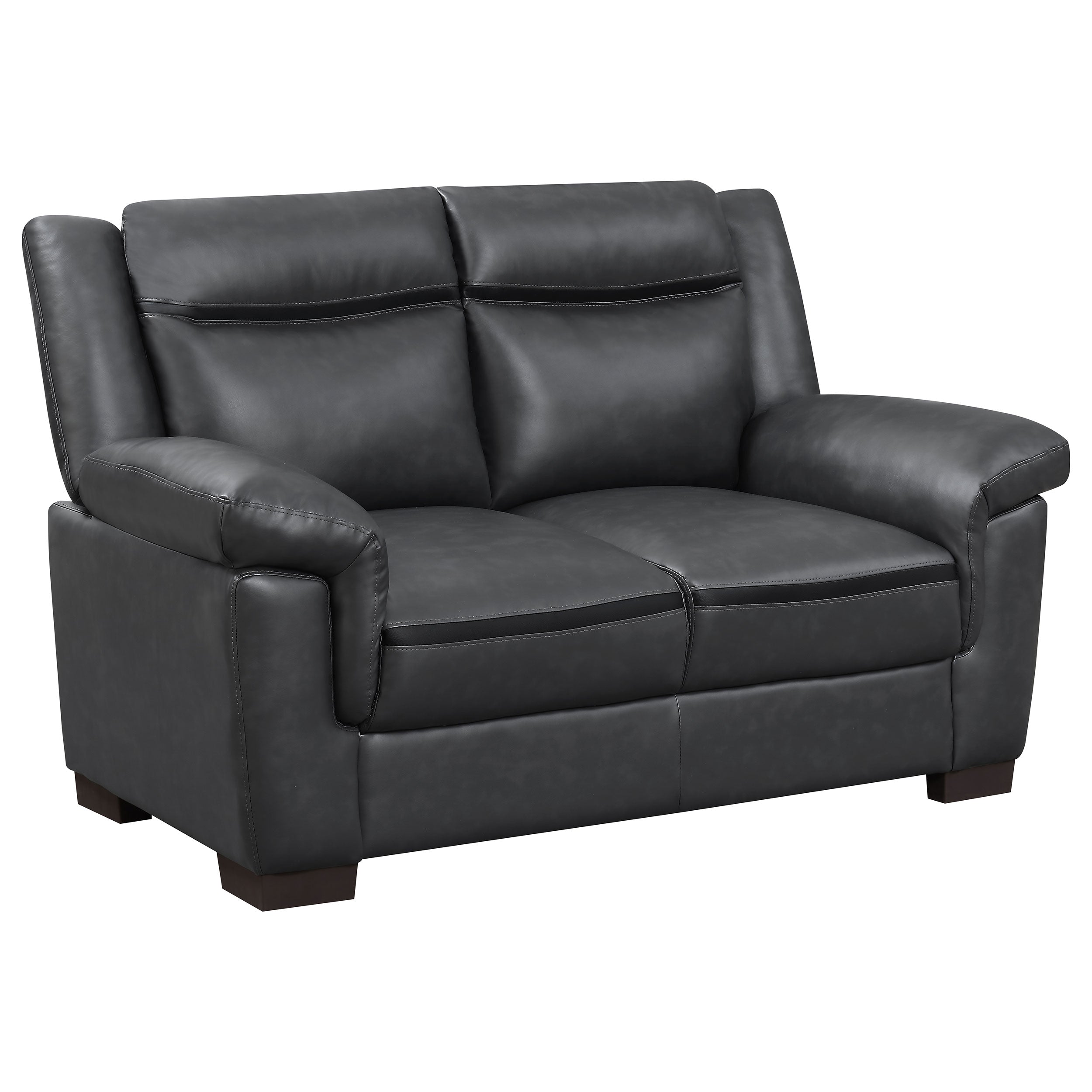 Orleans Furniture - Coaster - Arabella Upholstered Padded Arm Loveseat Grey - 506592