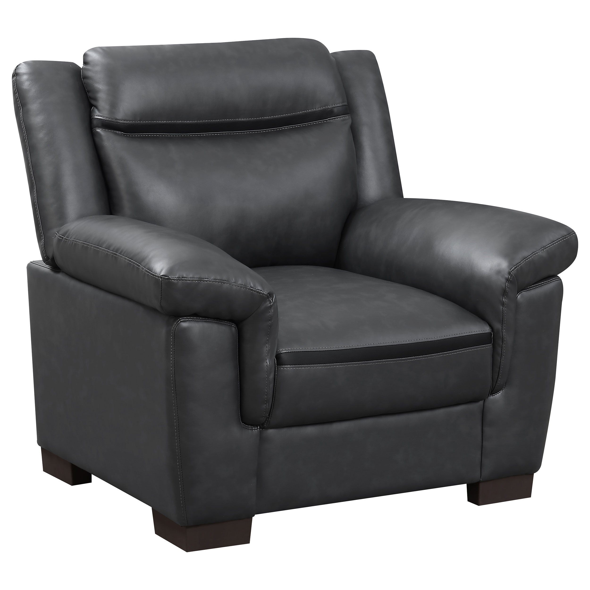 Orleans Furniture - Coaster - Arabella Upholstered Padded Arm Accent Chair Grey - 506593