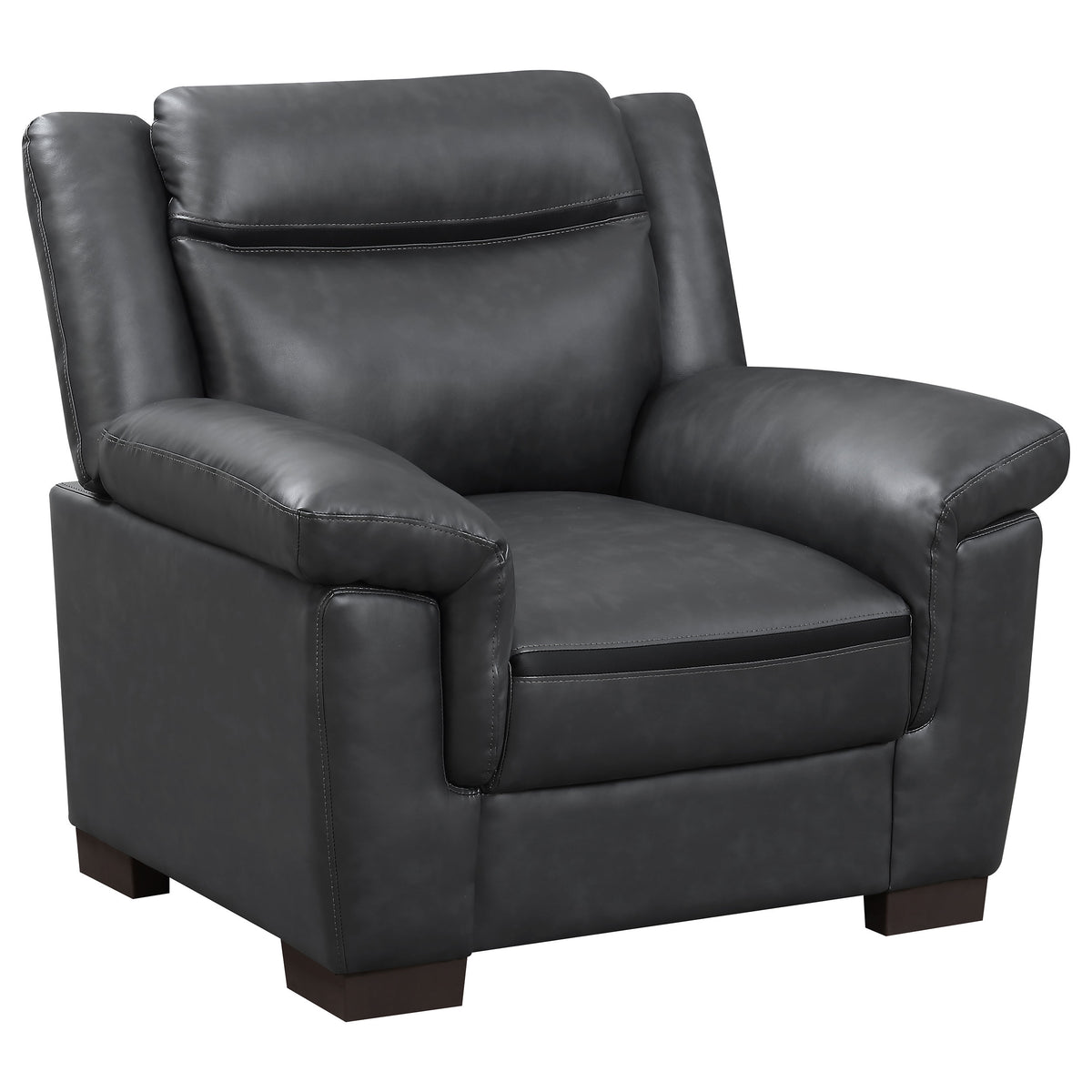 Orleans Furniture - Coaster - Arabella Upholstered Padded Arm Accent Chair Grey - 506593