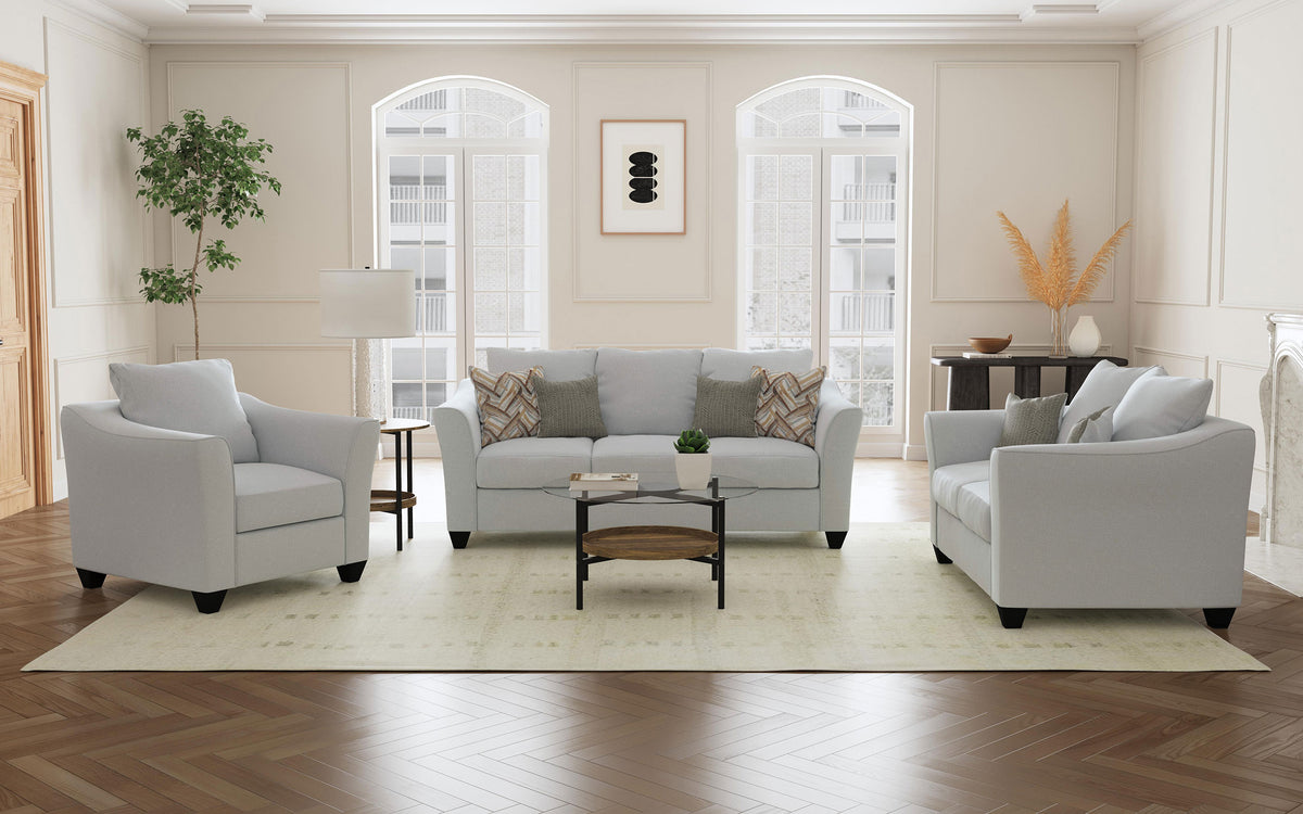 Orleans Furniture - Coaster - Salizar 3-piece Upholstered Flared Arm Sofa Set Sand - 508581-S3