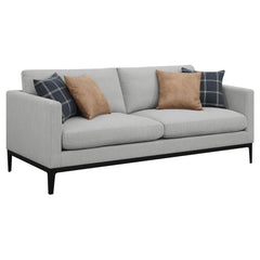 Orleans Furniture - Coaster - Apperson Upholstered Track Arm Sofa Light Grey - 508681