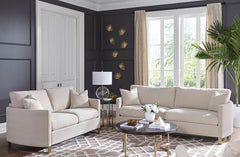 Orleans Furniture - Coaster - Corliss 2-piece Upholstered Arched Arm Sofa Set Beige - 508821-S2