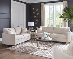 Orleans Furniture - Coaster - Corliss 3-piece Upholstered Arched Arm Sofa Set Beige - 508821-S3