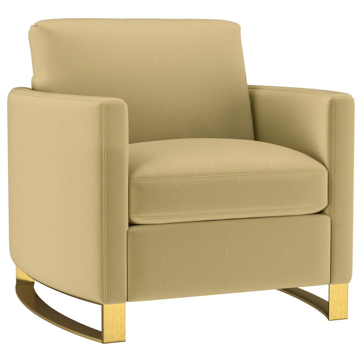 Orleans Furniture - Coaster - Corliss Upholstered Curved Track Arm Chair Camel - 508826