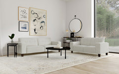 Orleans Furniture - Coaster - Deerhurst 2-piece Upholstered Track Arm Sofa Set Greige - 509647-S2