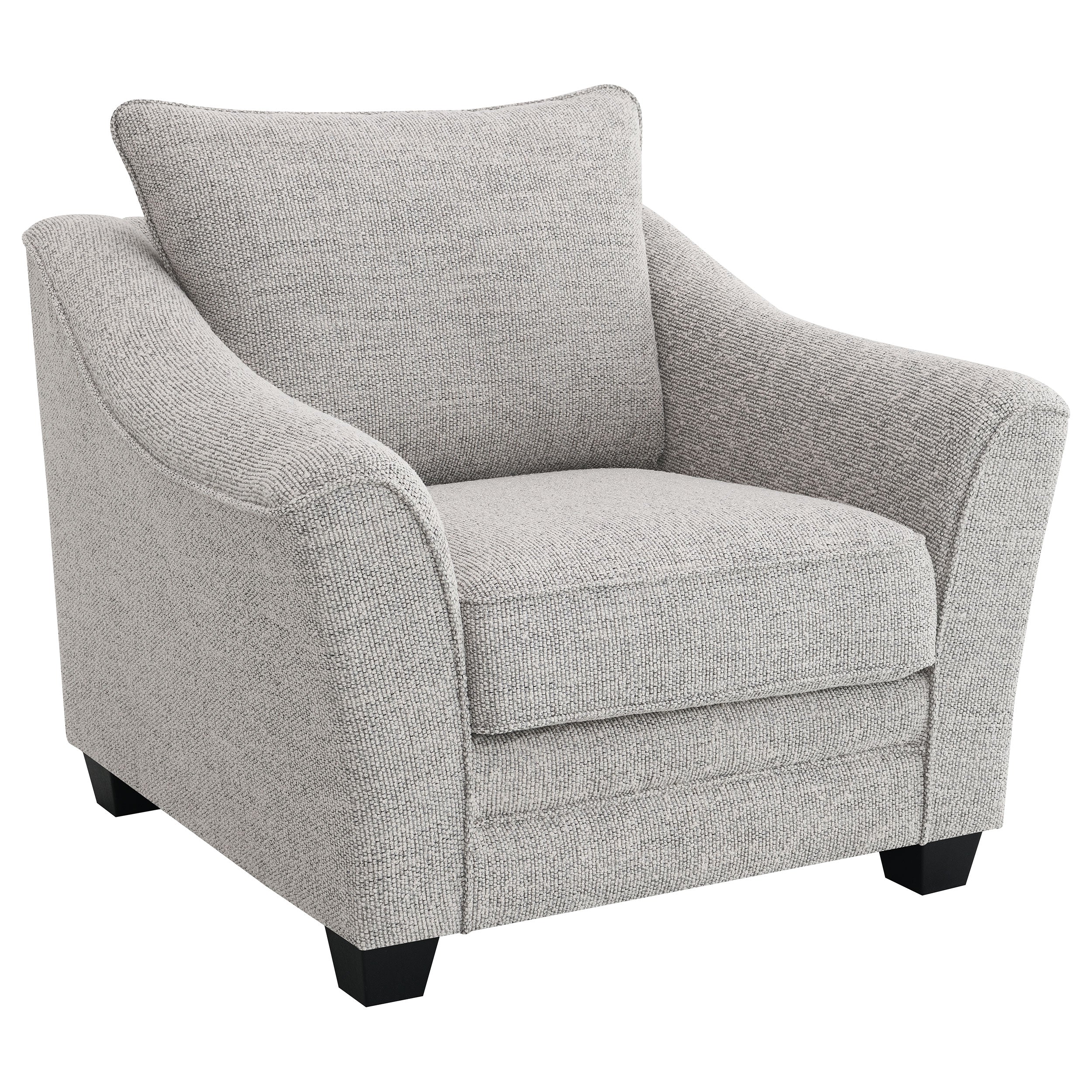 Orleans Furniture - Coaster - Tomkins Boucle Upholstered Chair Light Grey - 509673