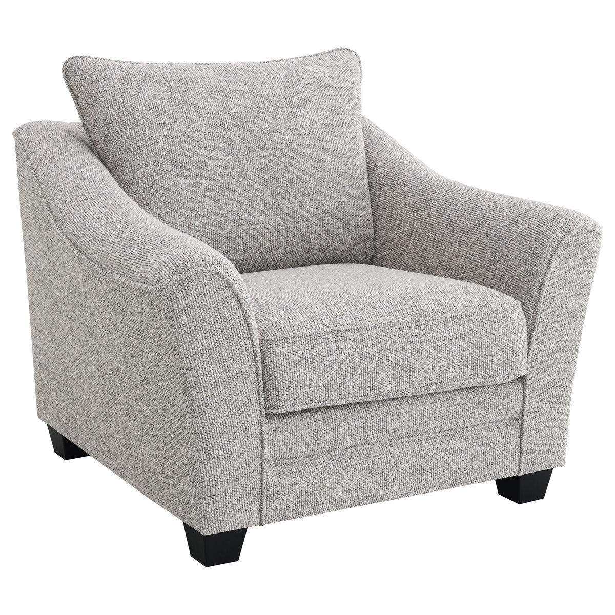 Orleans Furniture - Coaster - Tomkins Boucle Upholstered Chair Light Grey - 509673