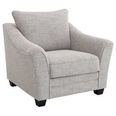 Orleans Furniture - Coaster - Tomkins Boucle Upholstered Chair Light Grey - 509673