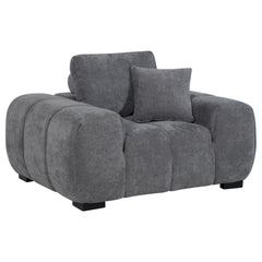 Orleans Furniture - Coaster - Octavia Upholstered Track Arm Accent Chair Charcoal Grey - 509967