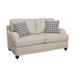 Orleans Furniture - Coaster - Glenn Upholstered English Arm Loveseat Light Grey and Blue - 511092