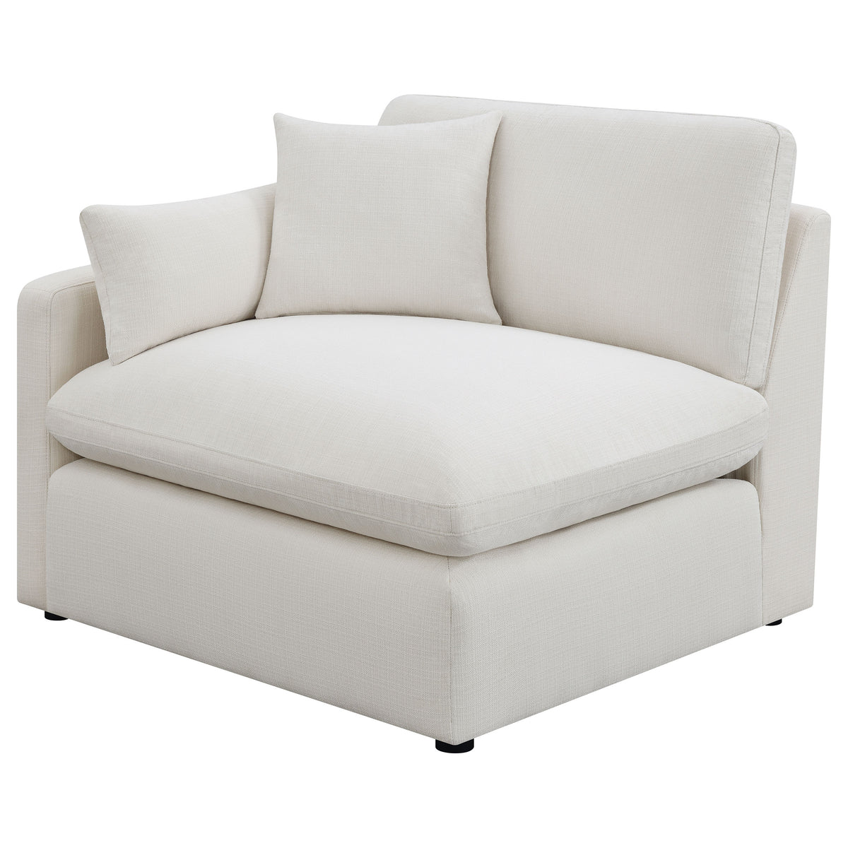Orleans Furniture - Coaster - Hobson Upholstered LAF Chair Ivory - 551454LAF