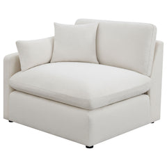 Orleans Furniture - Coaster - Hobson Upholstered LAF Chair Ivory - 551454LAF