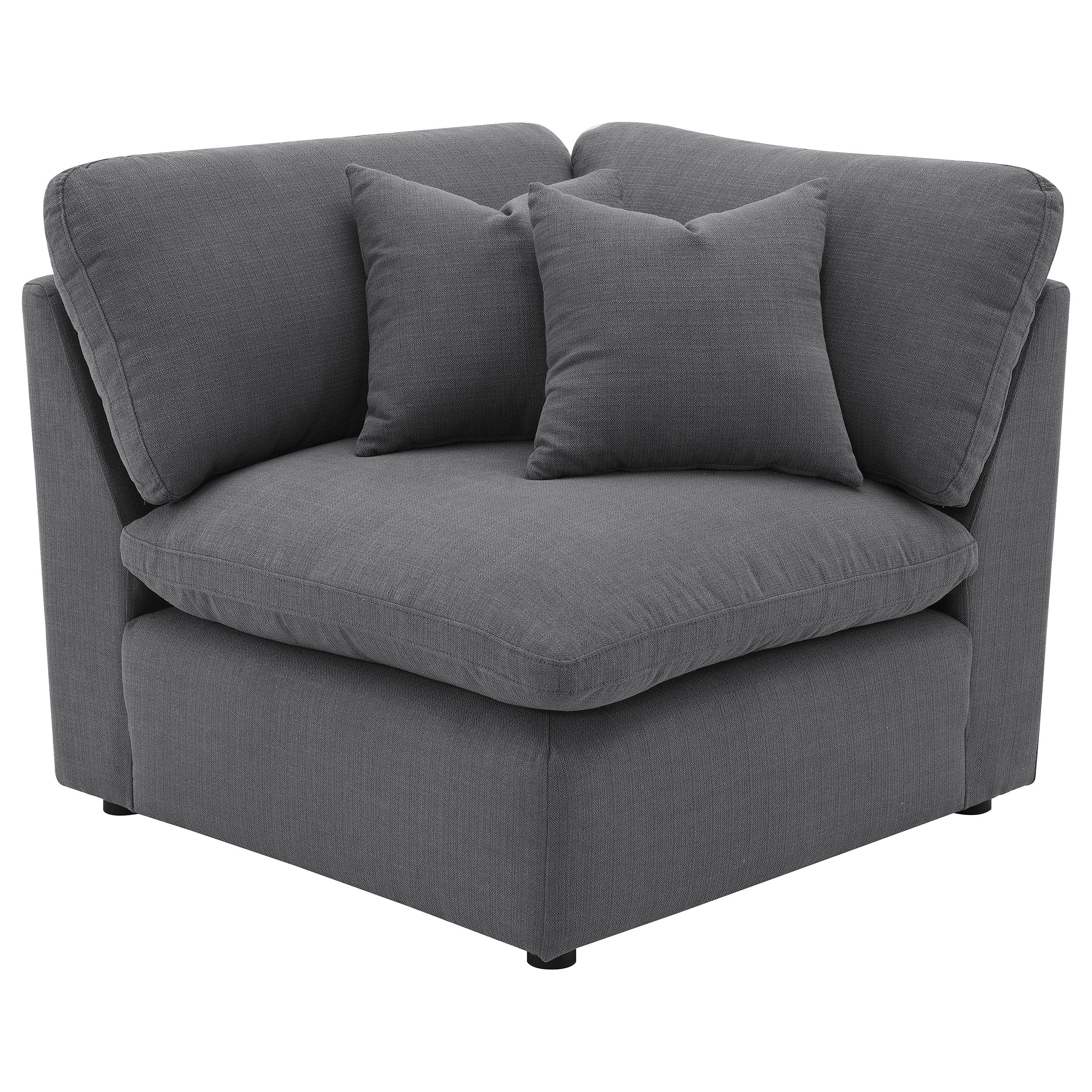 Orleans Furniture - Coaster - Hobson Upholstered Corner Charcoal - 551456