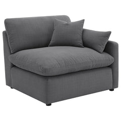 Orleans Furniture - Coaster - Hobson Upholstered RAF Chair Charcoal - 551458RAF