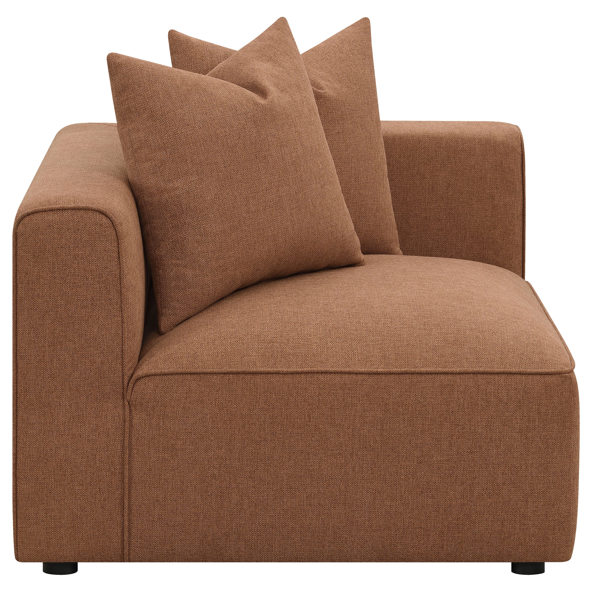Orleans Furniture - Coaster - Jennifer Upholstered Corner Chair Terracotta - 551592