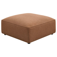 Orleans Furniture - Coaster - Jennifer Square Upholstered Ottoman Terracotta - 551593