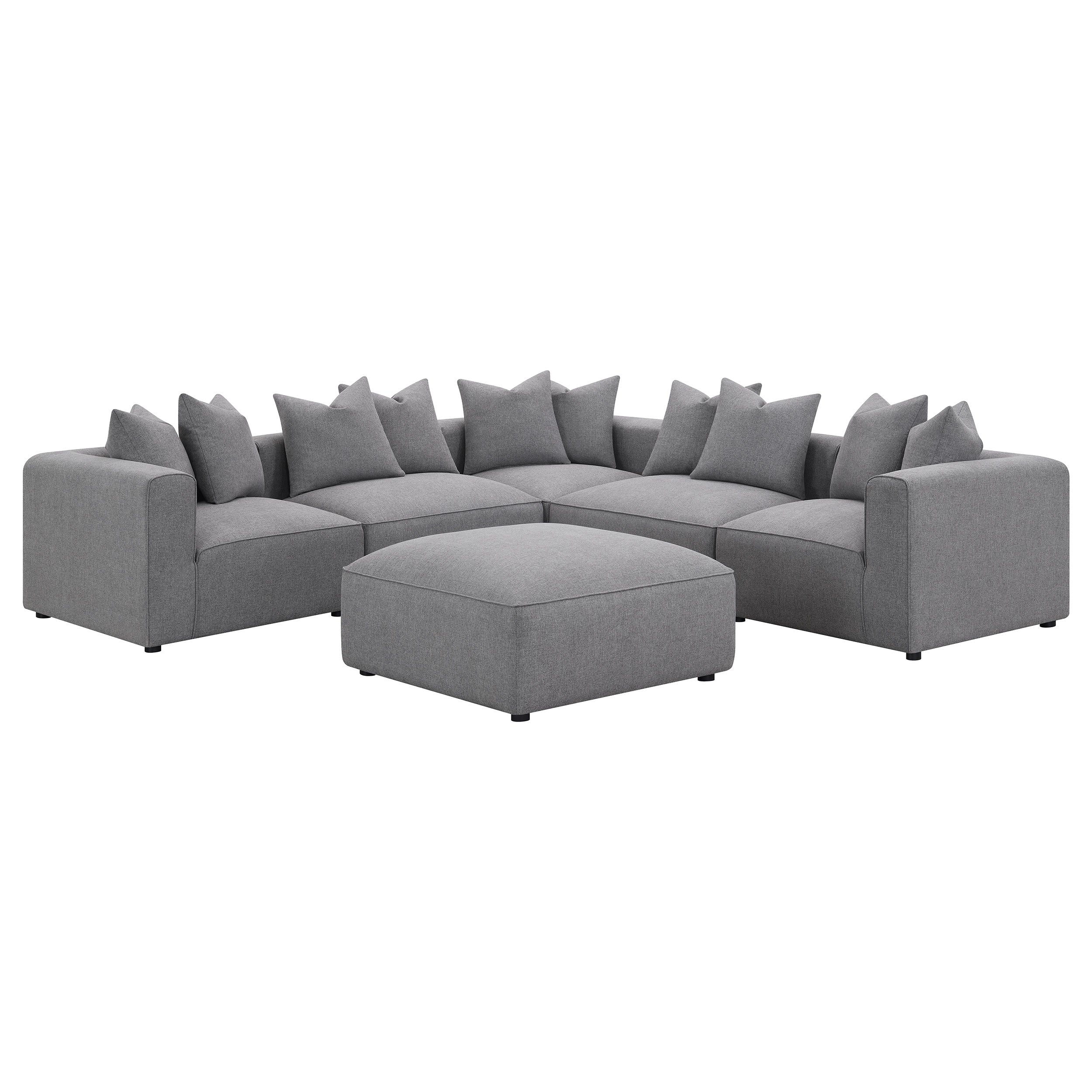 Jennifer Upholstered Corner Chair Grey
