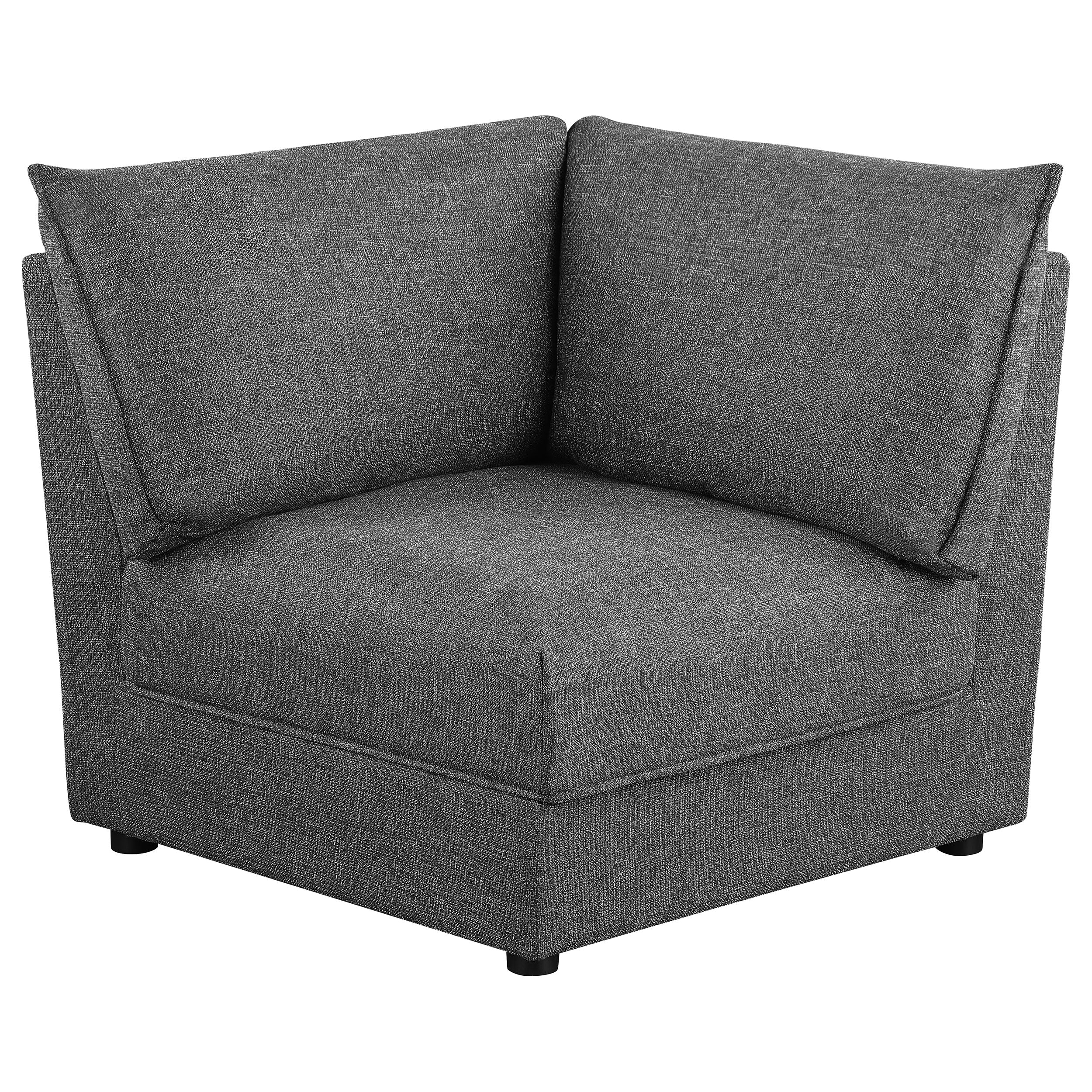 Orleans Furniture - Coaster - Sasha Upholstered Corner Chair Barely Black - 551682