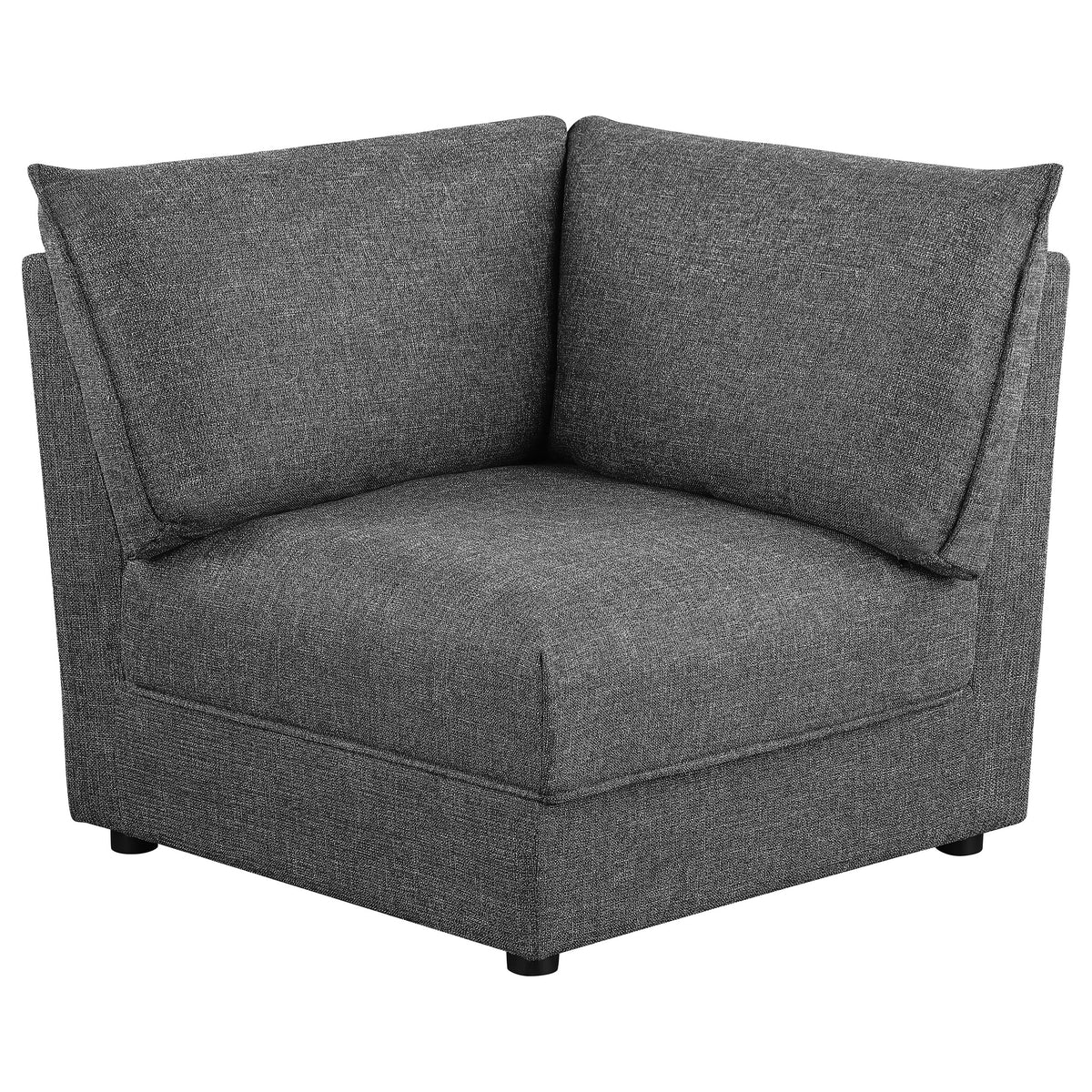 Orleans Furniture - Coaster - Sasha Upholstered Corner Chair Barely Black - 551682