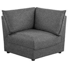 Orleans Furniture - Coaster - Sasha Upholstered Corner Chair Barely Black - 551682
