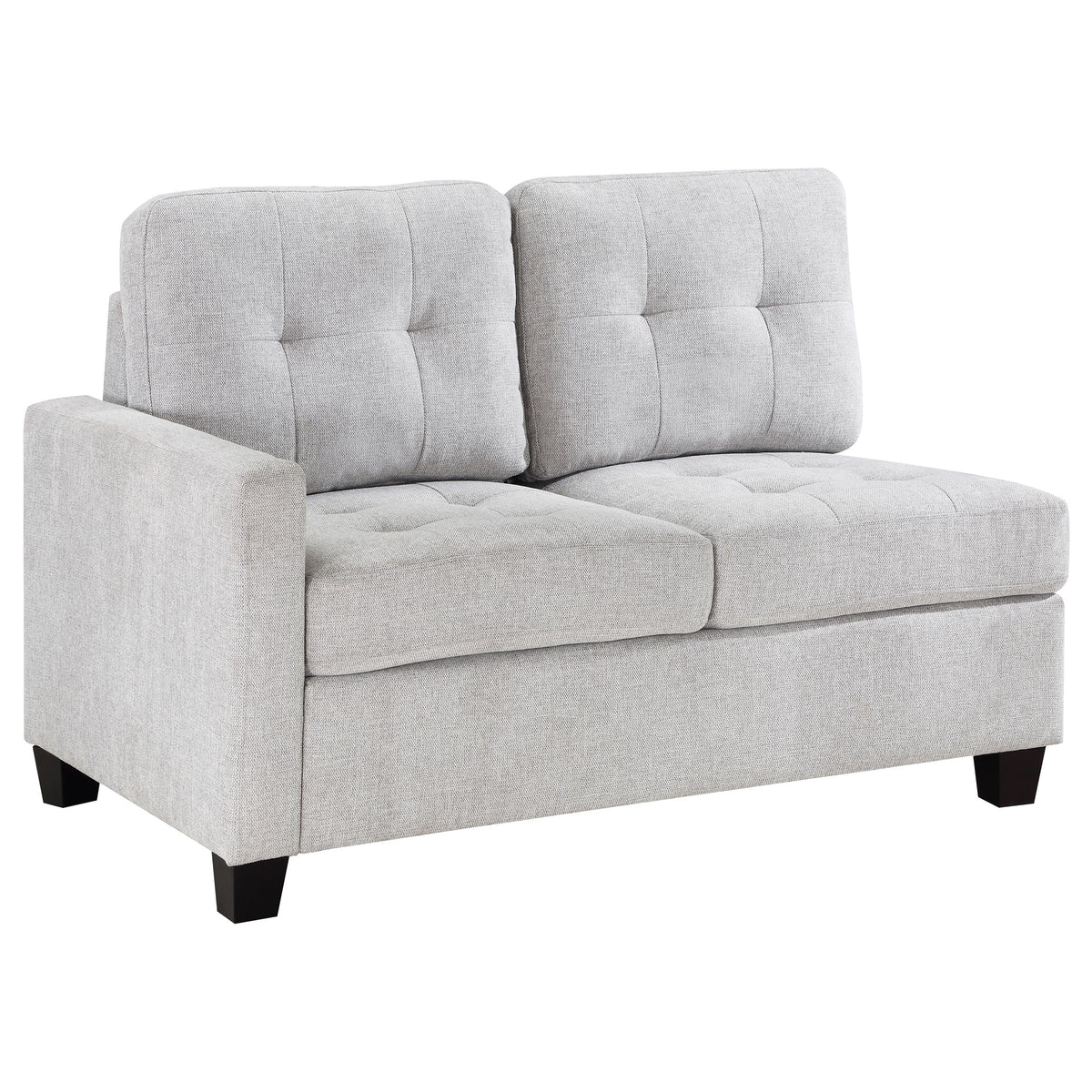 Orleans Furniture - Coaster - Georgina Upholstered LAF Chair Steel Beige - 551708LAF