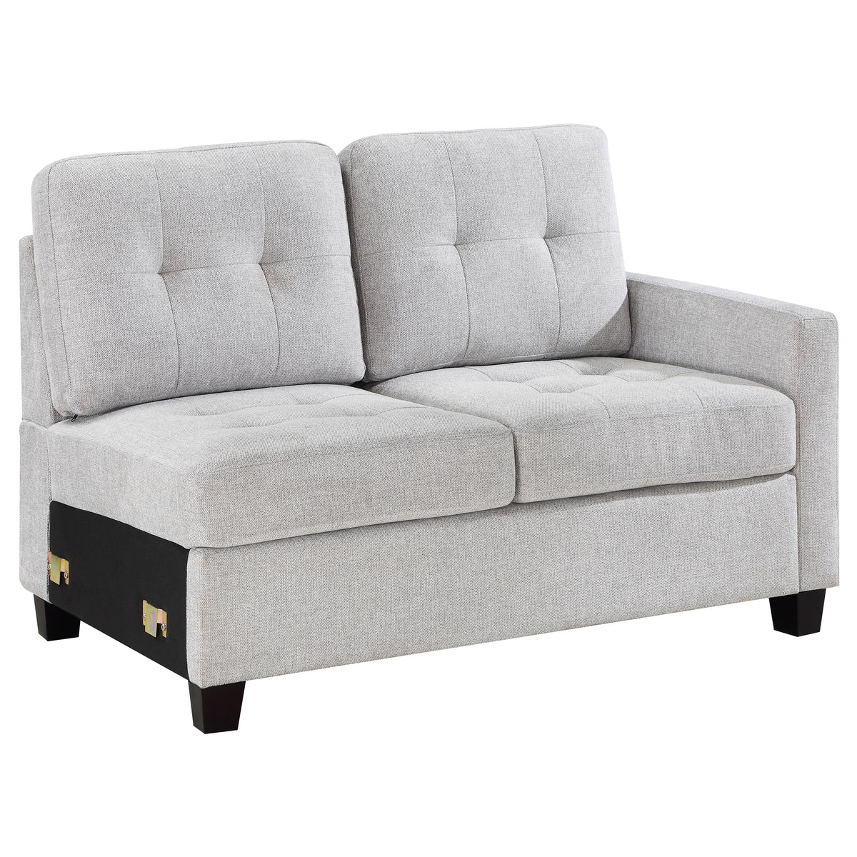 Orleans Furniture - Coaster - Georgina Upholstered RAF Chair Steel Beige - 551708RAF