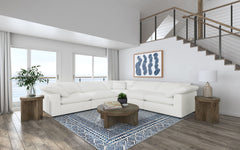 Orleans Furniture - Coaster - Raleigh 5-piece Boucle Upholstered Modular Sectional Ivory - 551751-SETB