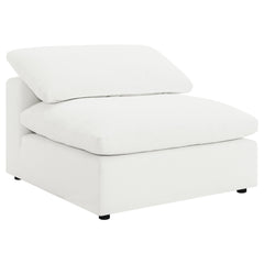 Orleans Furniture - Coaster - Raleigh Boucle Upholstered Armless Chair Ivory - 551751