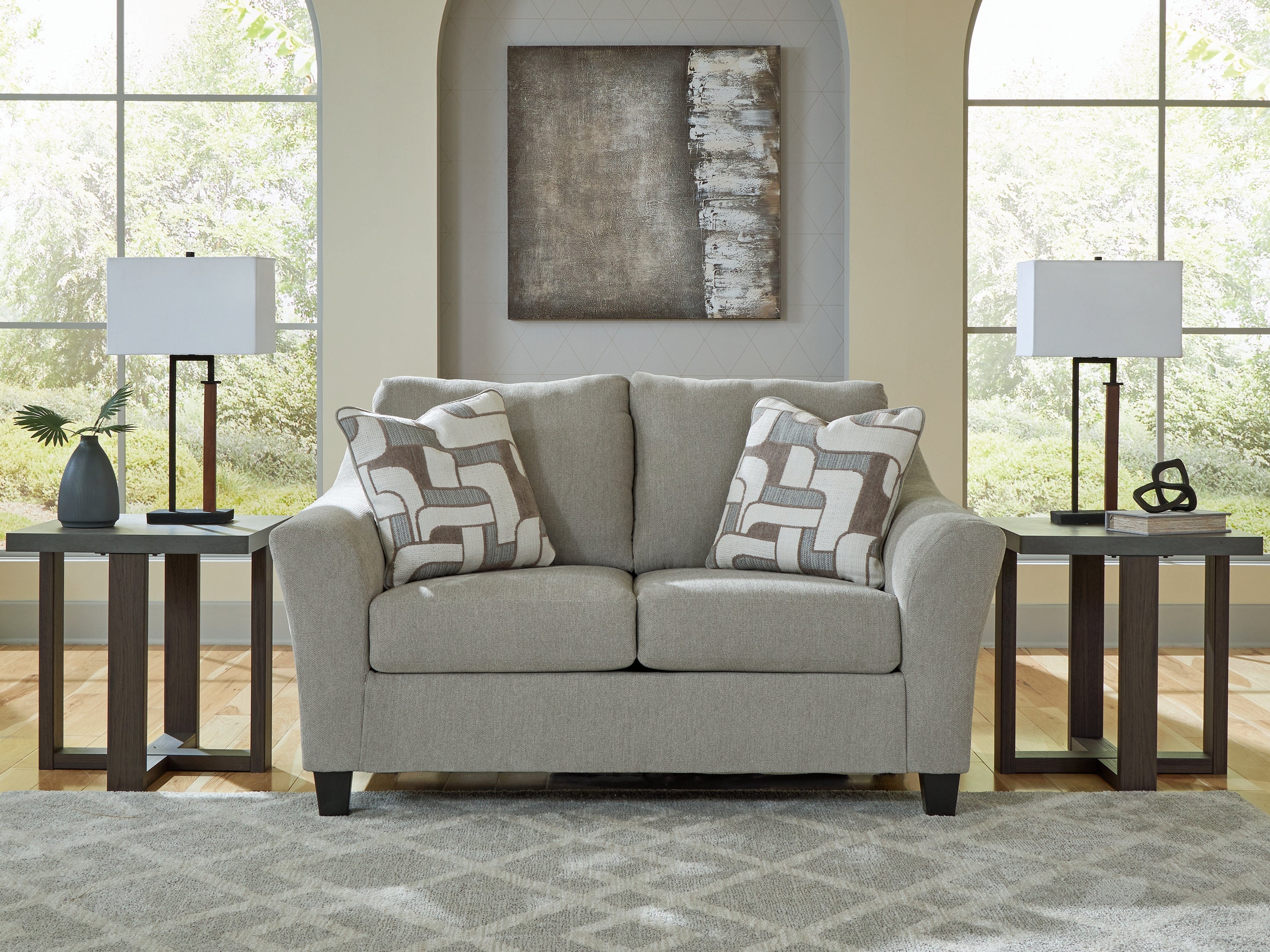 Orleans Furniture - Ashley Furniture - Willarae Living Room - Loveseat / Taupe - 5980335