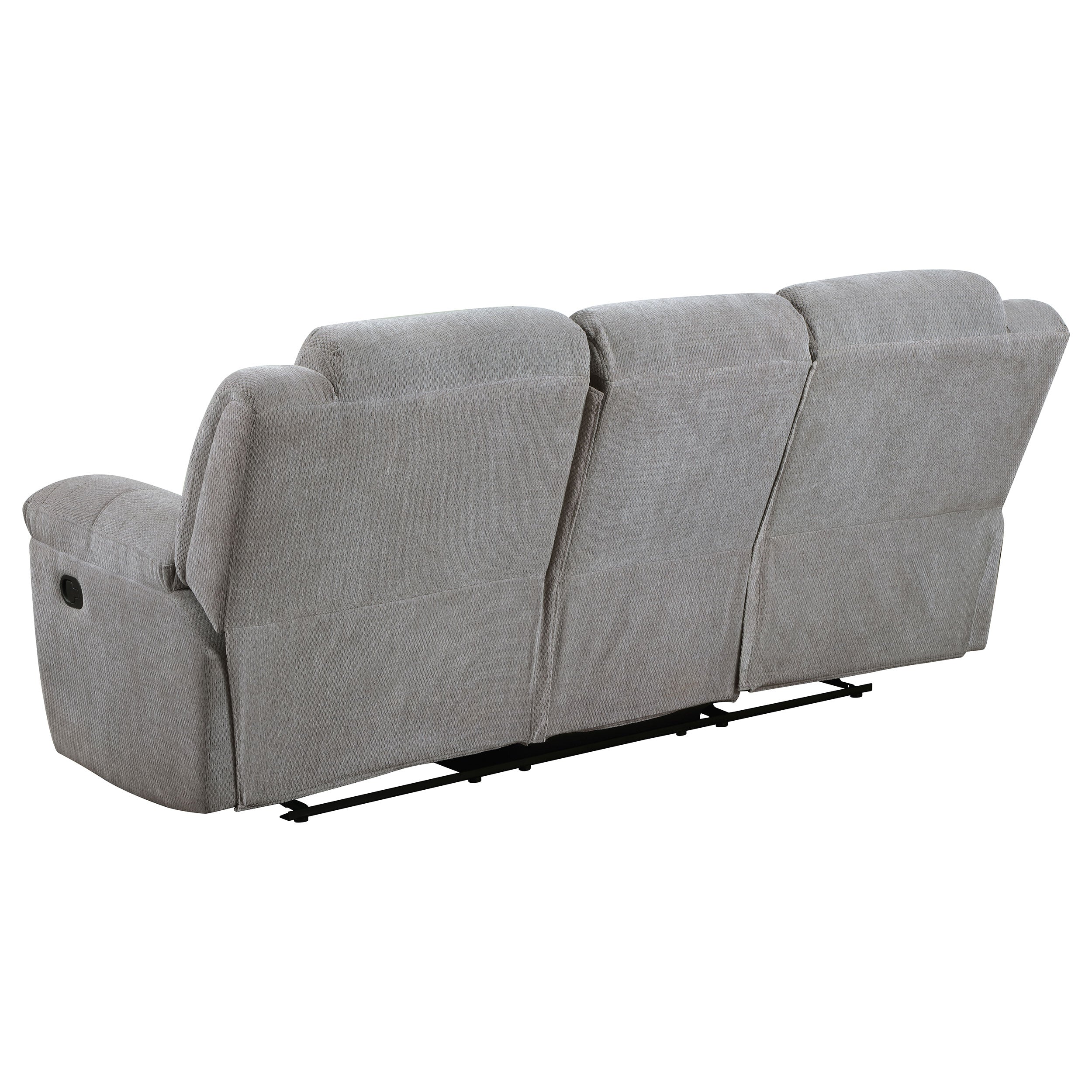 Gilson 2-piece Chenille Upholstered Reclining Sofa Set Grey