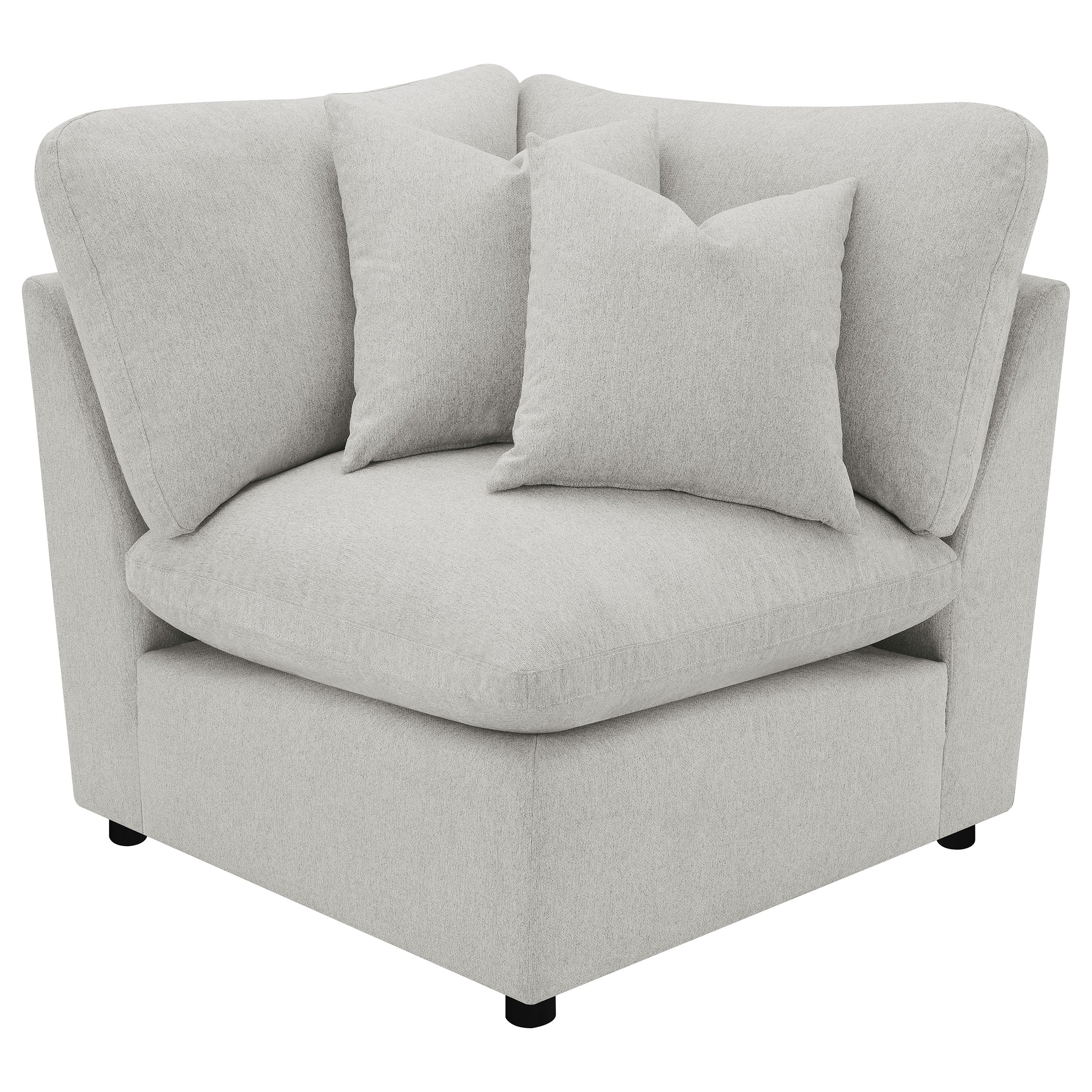 Orleans Furniture - Coaster - Collins Modular Corner Chair Grey - 609560CRN