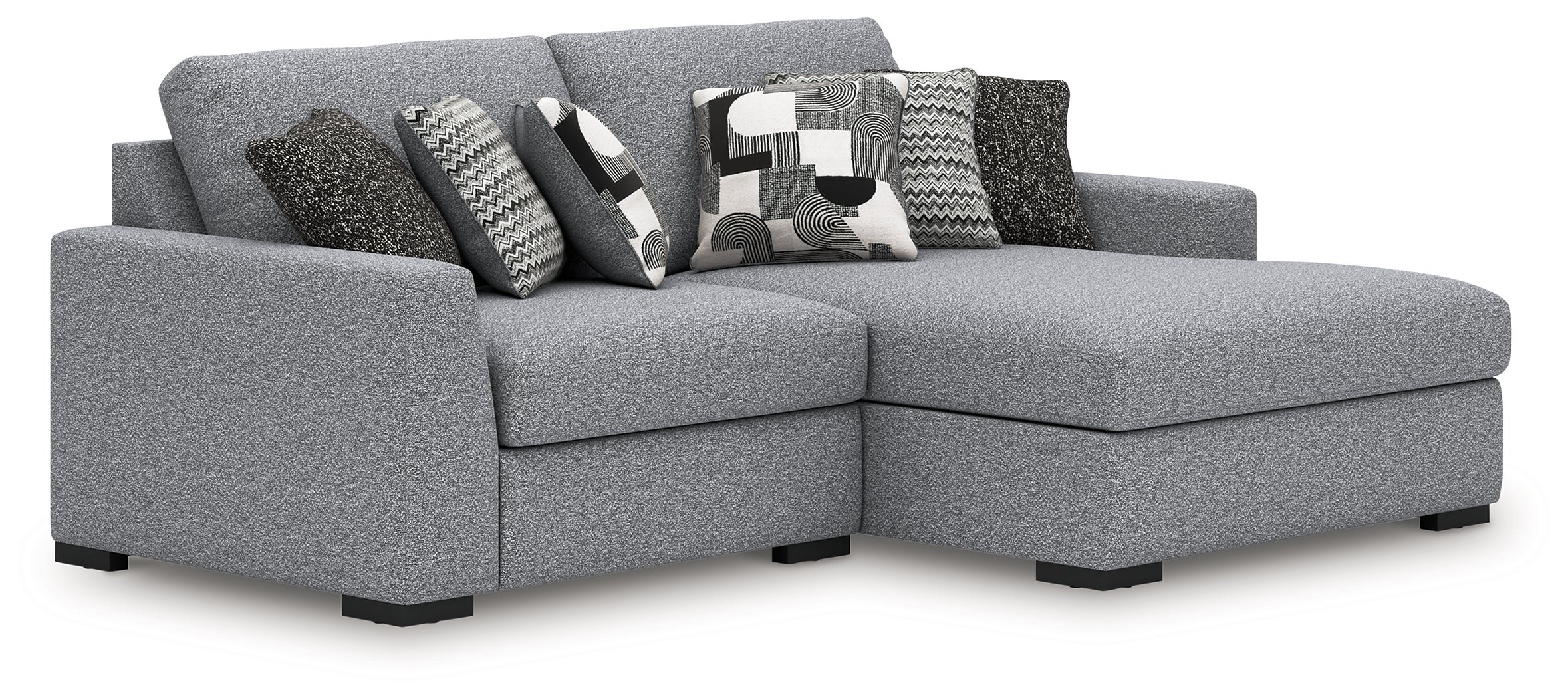 Orleans Furniture - Ashley Furniture - Bealton Sectional - RAF 2-Piece Sectional with Chaise / Salt and Pepper - 61305S11