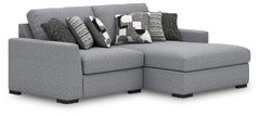 Orleans Furniture - Ashley Furniture - Bealton Sectional - RAF 2-Piece Sectional with Chaise / Salt and Pepper - 61305S11