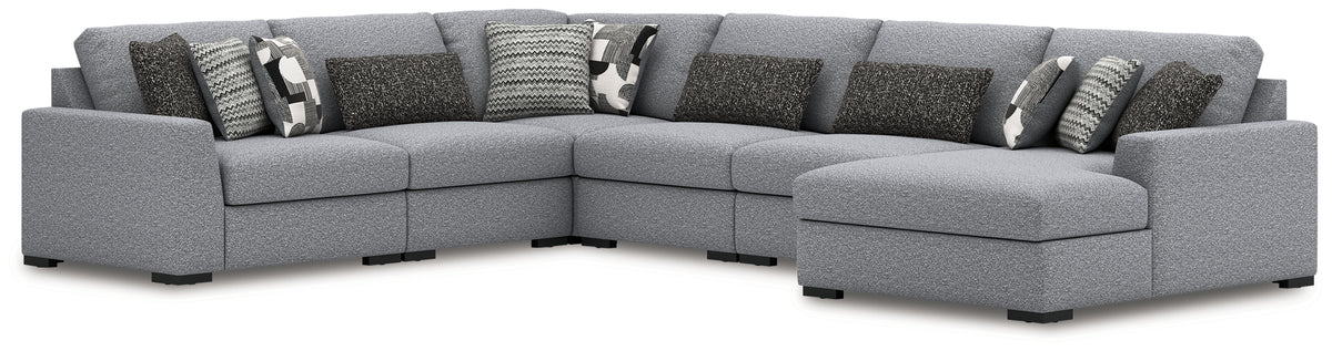 Orleans Furniture - Ashley Furniture - Bealton Sectional - RAF 6-Piece Sectional with Chaise / Salt and Pepper - 61305S12