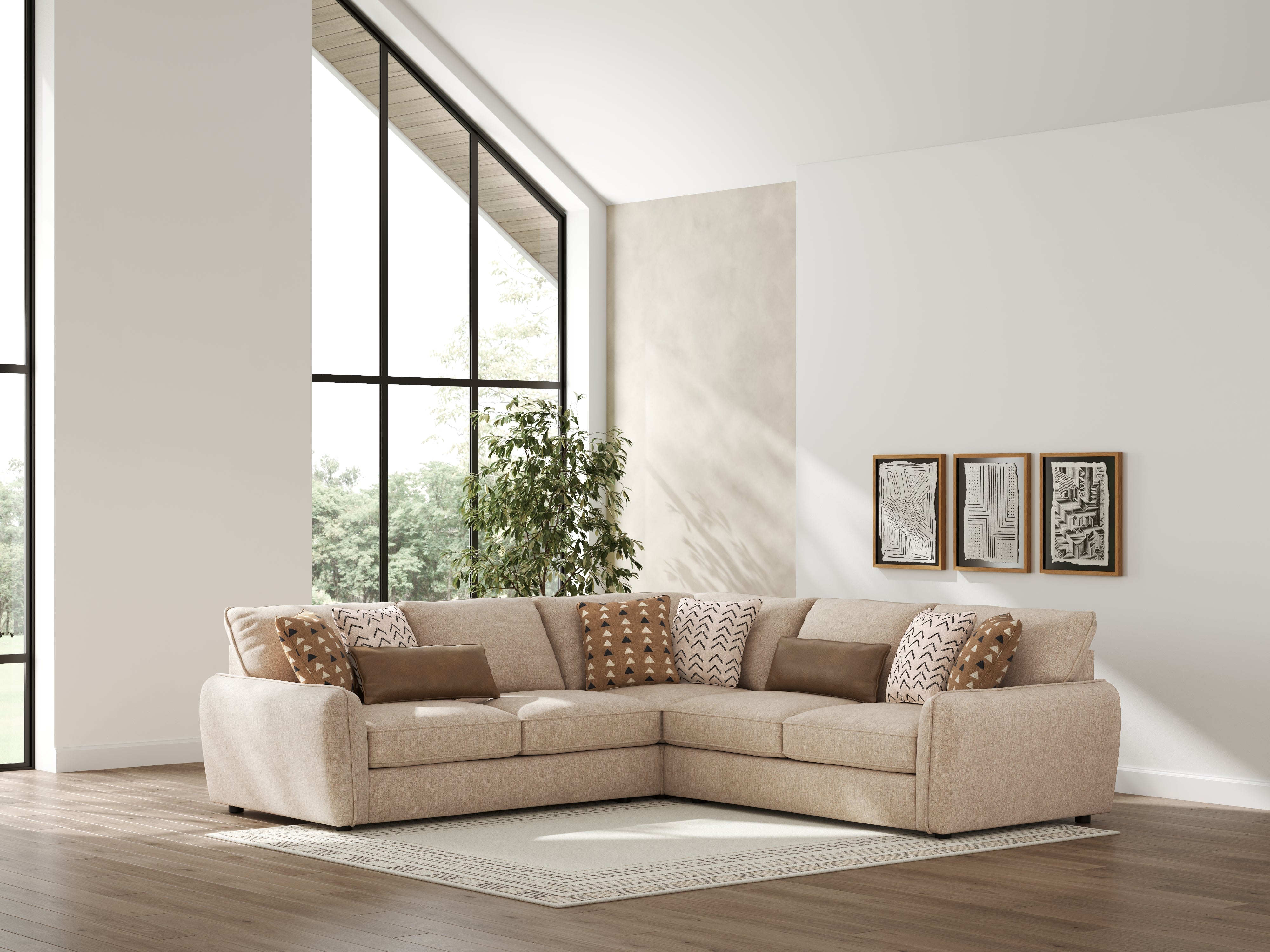 Orleans Furniture - Ashley Furniture - Seyler Sectional - LAF 3-Piece Sectional / Sand - 61405S1