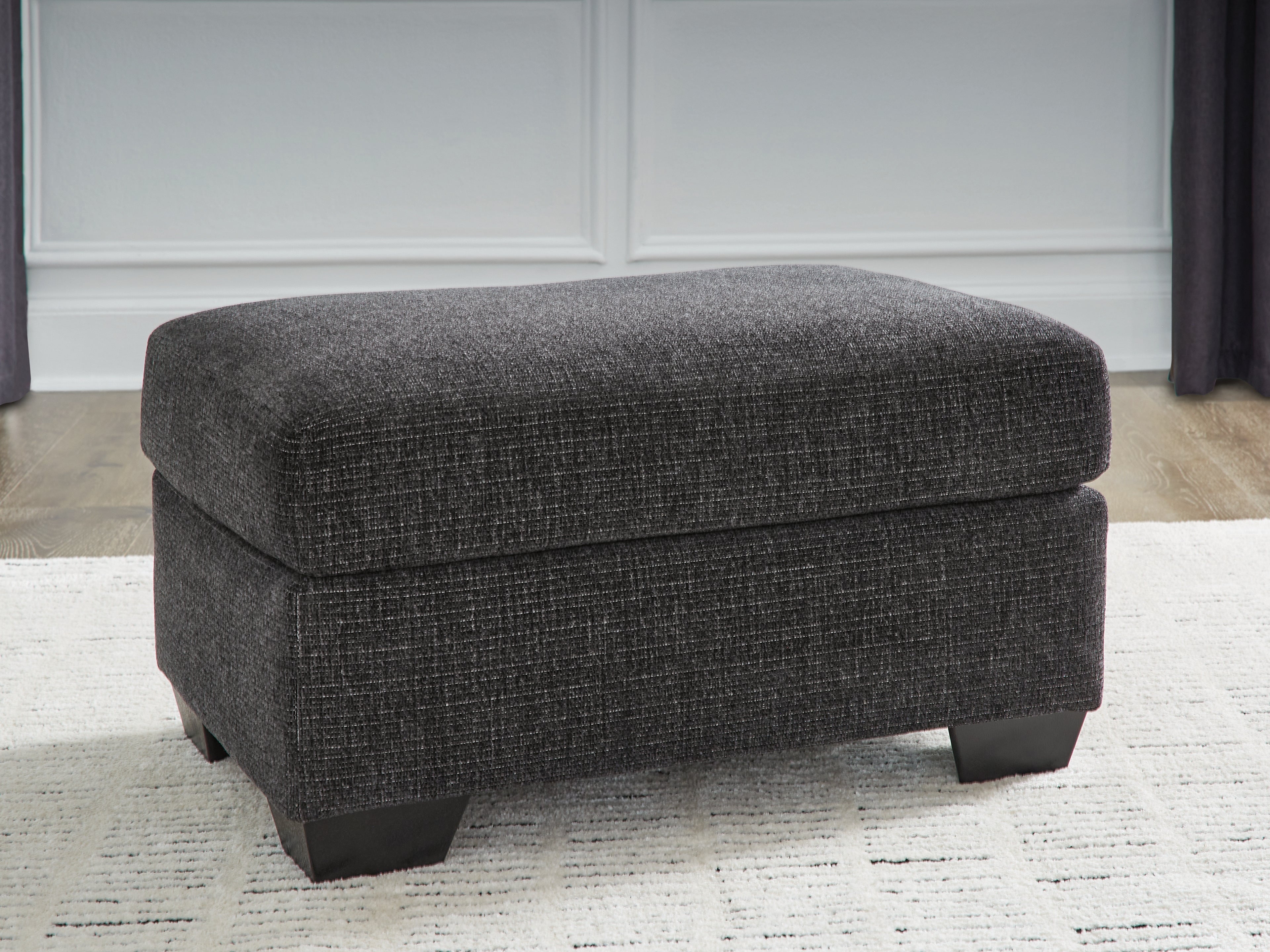 Orleans Furniture - Ashley Furniture - Loreo Living Room - Ottoman / Ebony - 6310114