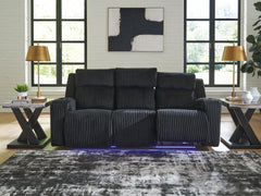 Orleans Furniture - Ashley Furniture - Forest Lake Living Room - PWR REC Sofa with ADJ Headrest / Alloy - PC6420315