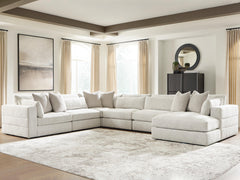 Orleans Furniture - Ashley Furniture - Ashbourne Estate Sectional - RAF 6-Piece Sectional with Chaise - PC66004S15