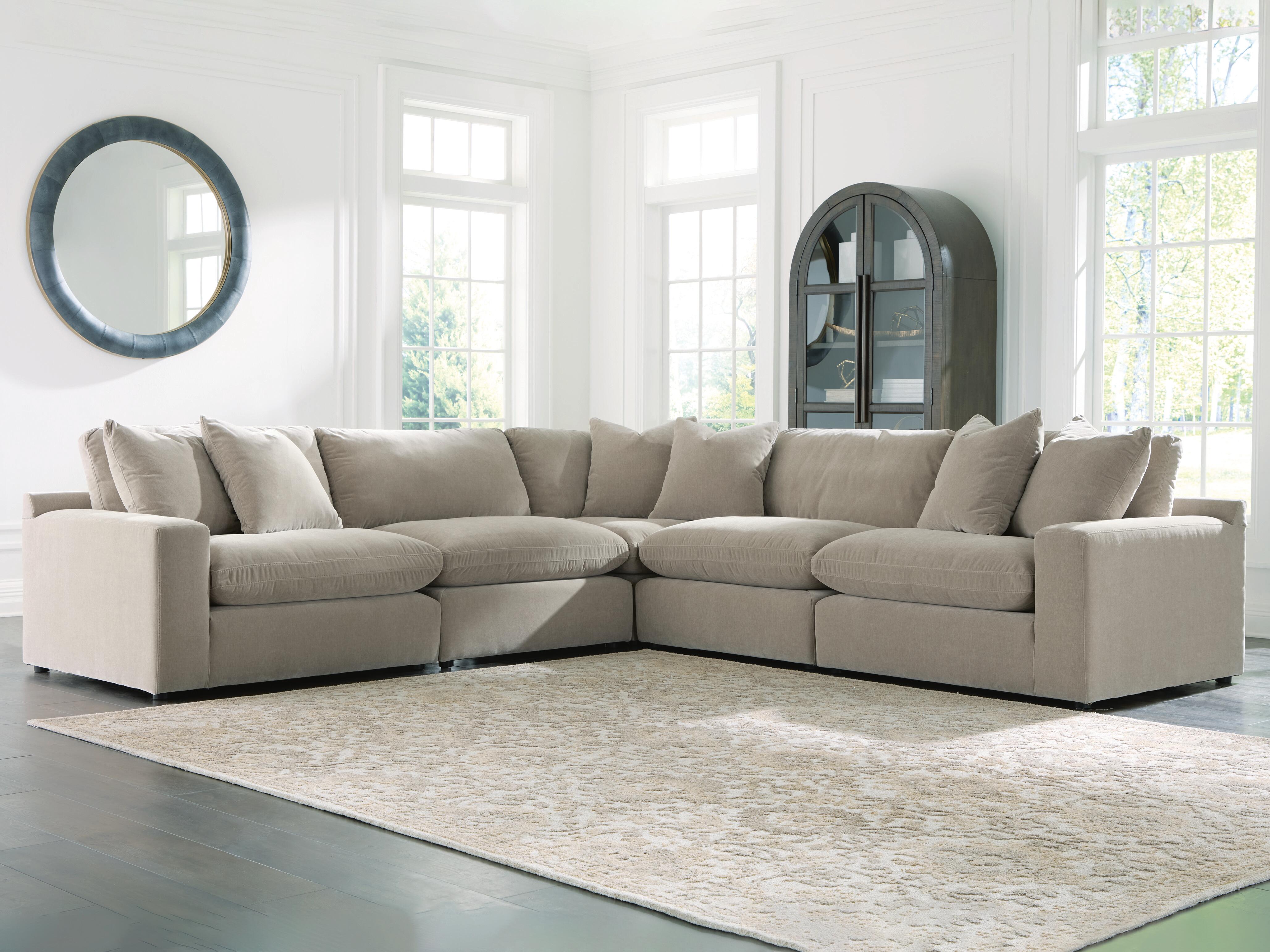 Orleans Furniture - Ashley Furniture - Maxton Heights Sectional - RAF 5-Piece Sectional / Pebble - 67808S4