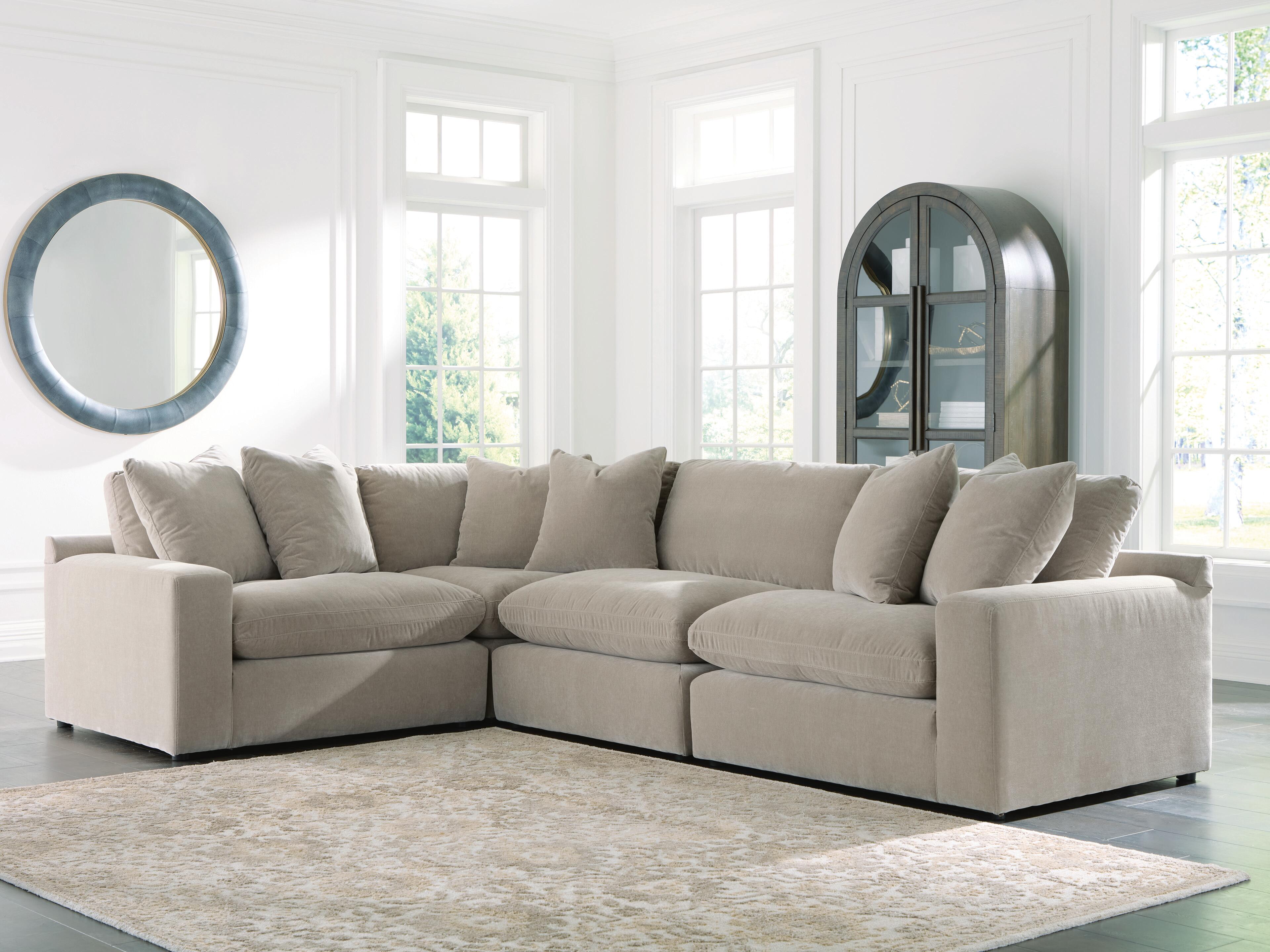 Orleans Furniture - Ashley Furniture - Maxton Heights Sectional - RAF 4-Piece Sectional / Pebble - 67808S3