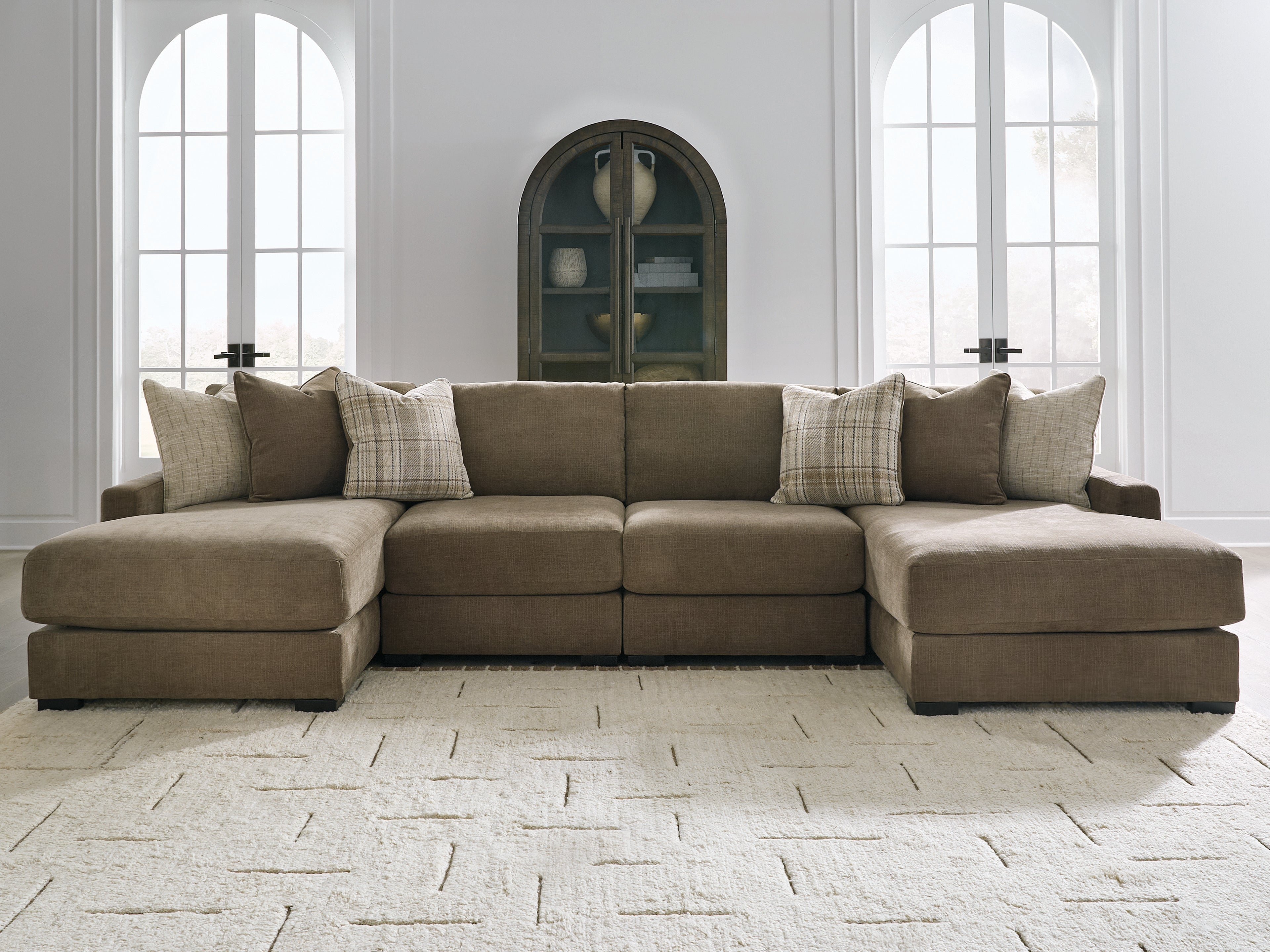 Orleans Furniture - Ashley Furniture - Camellia-Court Sectional - 4-Piece Double Chaise Sectional - 68207S9