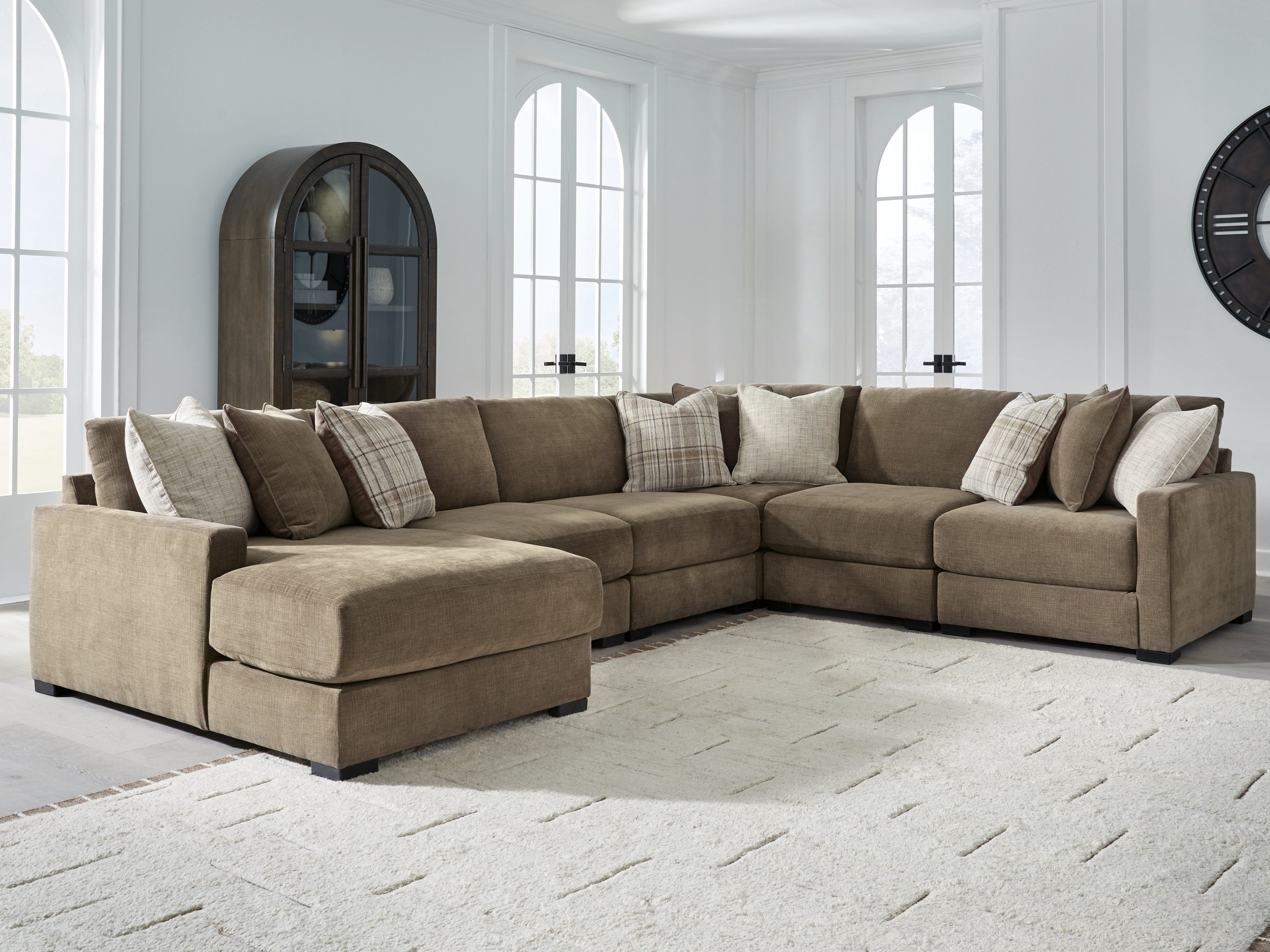 Orleans Furniture - Ashley Furniture - Camellia-Court Sectional - RAF 6-Piece Sectional with Chaise / Coffee - 68207S14