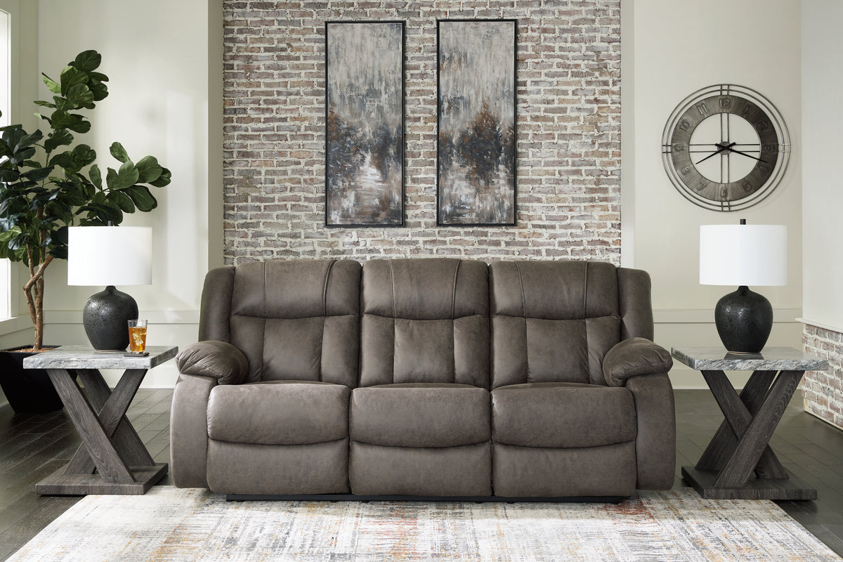 Orleans Furniture - Ashley Furniture - First Base Living Room - Reclining Sofa / Gunmetal - 6880488