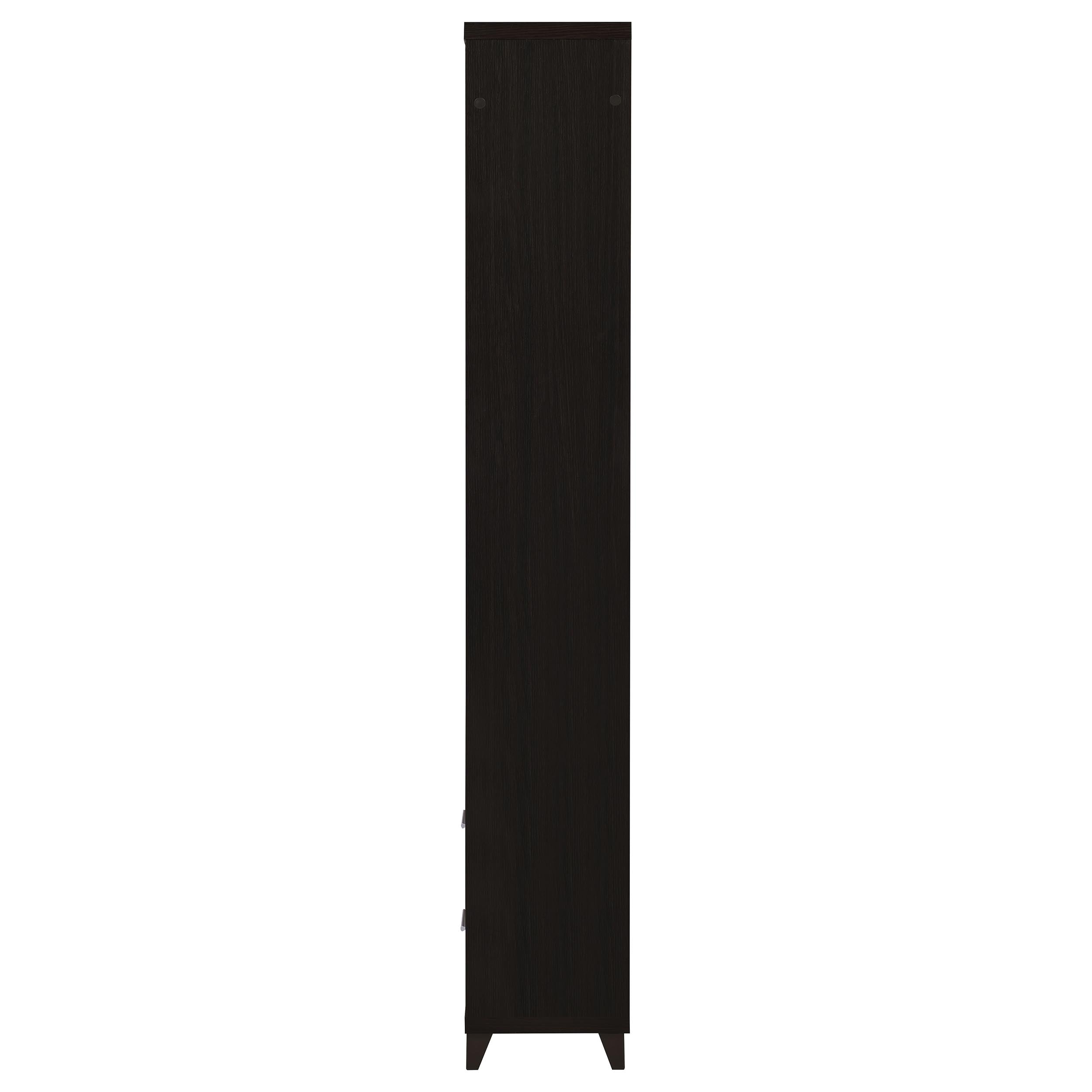 Lewes 4-shelf Engineered Wood Media Tower Cappuccino