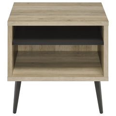 Welsh 2-piece Coffee and End Table Set Distressed Pine