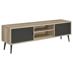 Orleans Furniture - Coaster - Allie 2-door Engineered Wood 71-inch TV Stand Distressed Pine - 701076