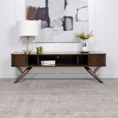 Orleans Furniture - Coaster - Valna Wood 71-inch TV Stand with Sliding Doors Walnut - 701713
